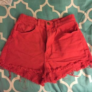 American Apparel High Waisted Shorts