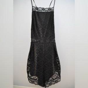 Black Lace Romper