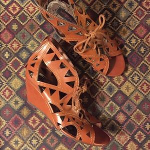 Material Girl wedge sandals