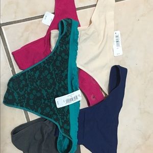 Small microfiber thongs set of 5! Brand new!!!!!