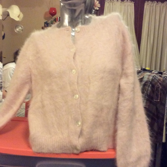 Angora sweater.