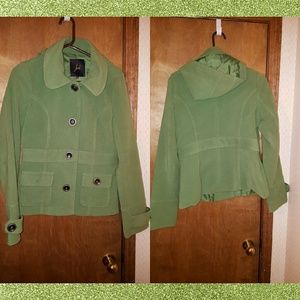 Green peacoat