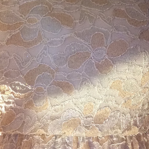 strapless beige dress - Picture 3 of 3