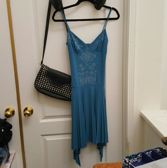 Sparkly Pleated Cocktail Dress.