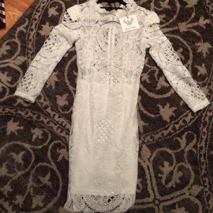 Brand new, , long sleeve, lace dress ,27inch waist