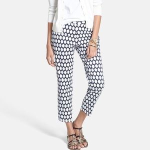 "Jackie" print stretch cotton Capri pants