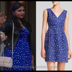 Kate Spade blue leopard print dress