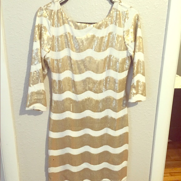 Gold Sequin Dress