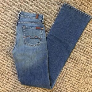 7 for all mankind light wash jeans
