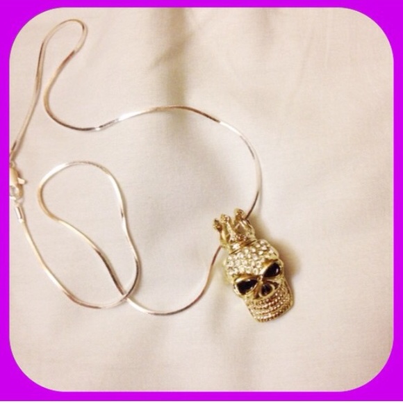 ☠💋QUEEN 0f HARLEY GOLDEN SKULL MOTORCYCLE CHIC - Picture 2 of 3