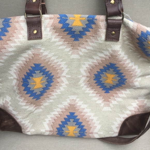 NWOT Free People Cabana Carpet Tote - Picture 2 of 3