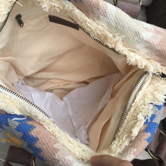 NWOT Free People Cabana Carpet Tote - Picture 3 of 3