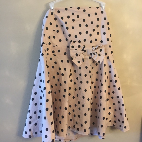 ASOS Curve dress size 18 pink and black polka dot