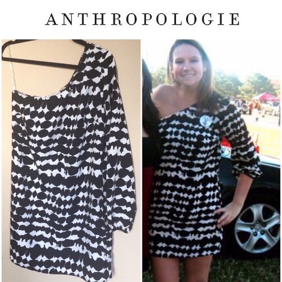One shoulder shift dress