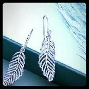 Retired Light as a feather dangle earrings
