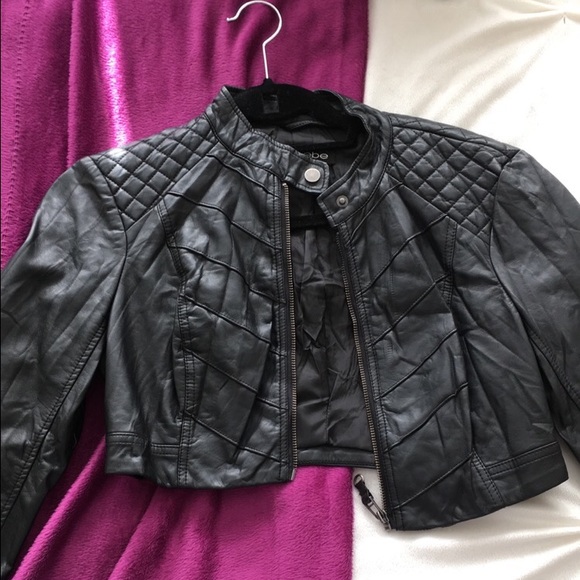 bebe faux leather jacket