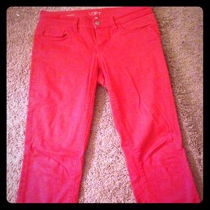 Red Modern Skinny Petite Jeans
