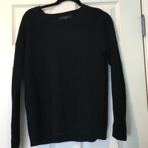 Black knit sweater