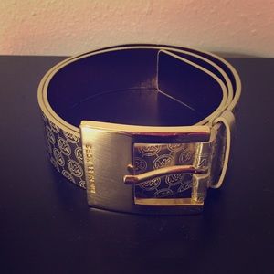 Gold MK belt