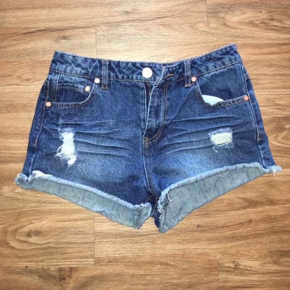 HOLD for @wheezysallee Distressed Jean Shorts