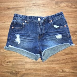 HOLD for @wheezysallee Distressed Jean Shorts