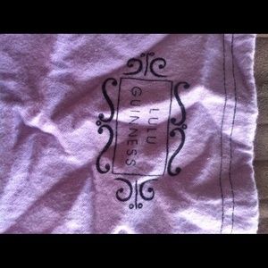 Lavender Lulu Guiness dust bag