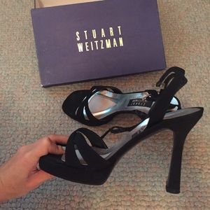 Stuart Weitzman black dress heels