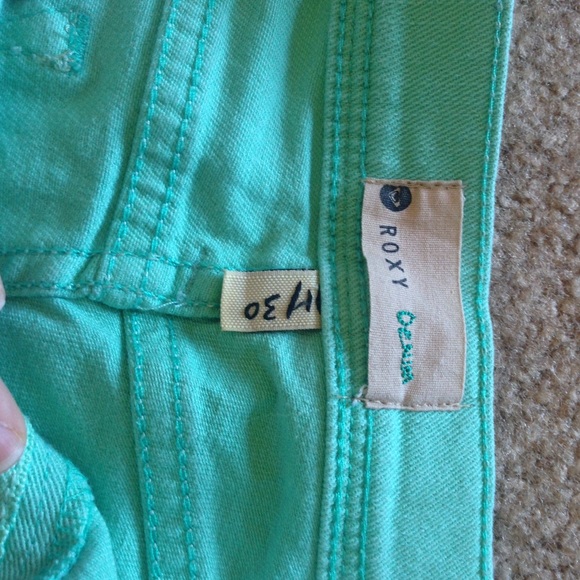 TEAL ROXY SHORTS - Picture 2 of 4