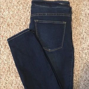 Dark denim skinny jeans