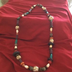 UNIQUE CHUNKY MULTI COLORED NECKLACE  🌻