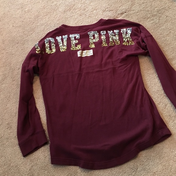 Victoria's Secret pink bling crew