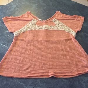 Peach knit top xxl