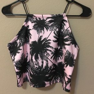 Palm Tree Crop Top