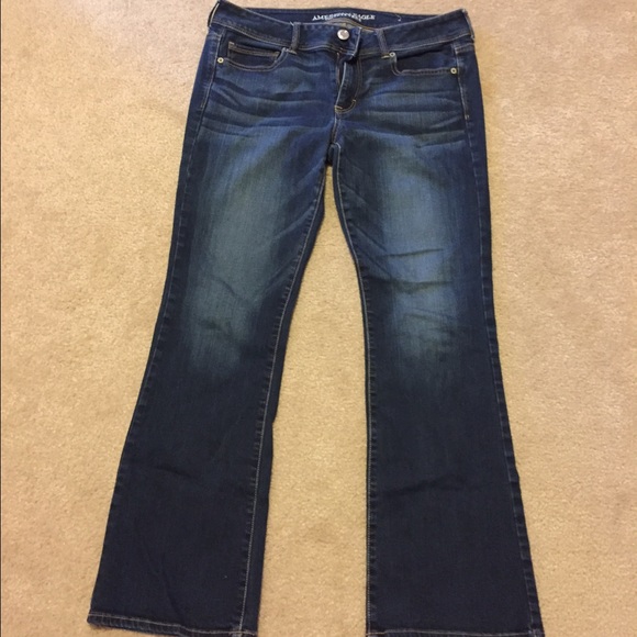 American Eagle Kick Boot Jeans, Dark Wash, Size 12