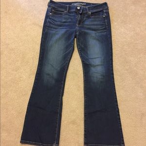 American Eagle Kick Boot Jeans, Dark Wash, Size 12
