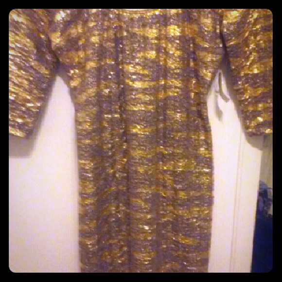 NWT gold party dress