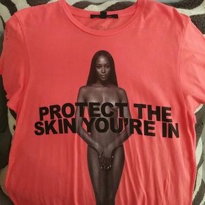 Marc Jacobs NWOT Skin Tee w/naked Naomi Campbell