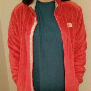 Pink North face jacket
