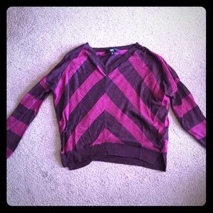 Pink and purple sweater