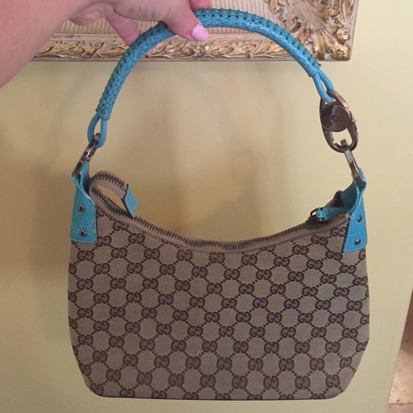 turquoise gucci bag