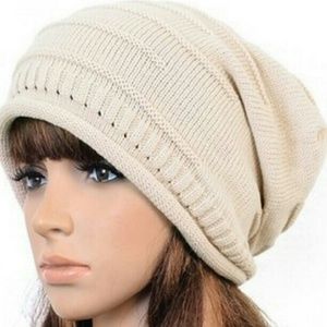 CREAM TAN BEANIE
