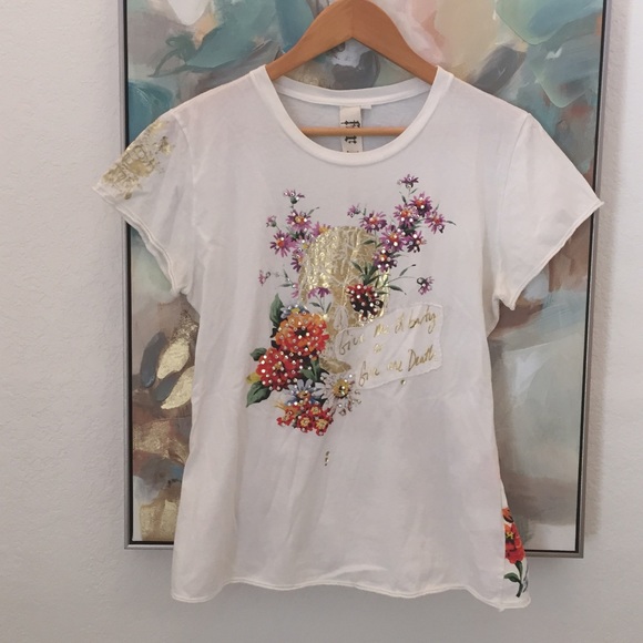 Johnny Was Tops - For love and liberty tee