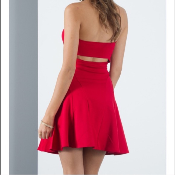 Tube Top Structured Dress - Picture 3 of 4