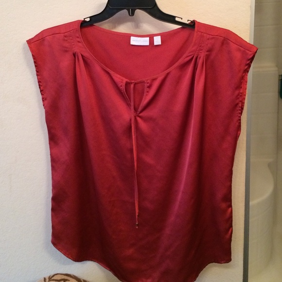 Burnt orange blouse