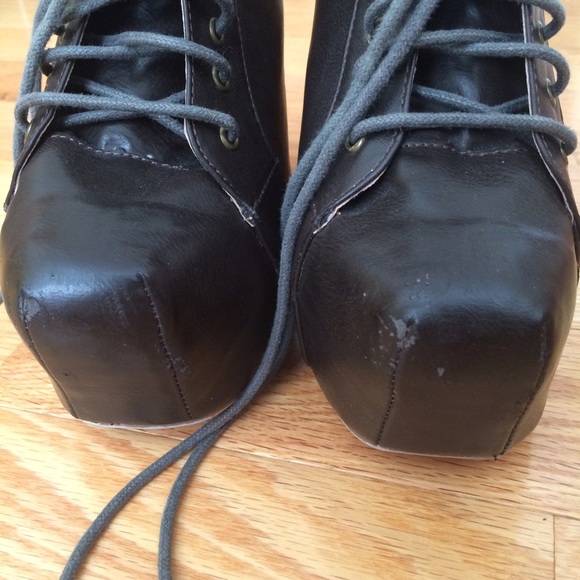 Dark Brown Platform Booties - Picture 4 of 4