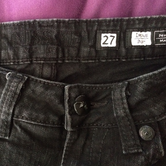 Miss Me Dark Bootcut Jeans with Buttoned Pocket - Picture 2 of 4