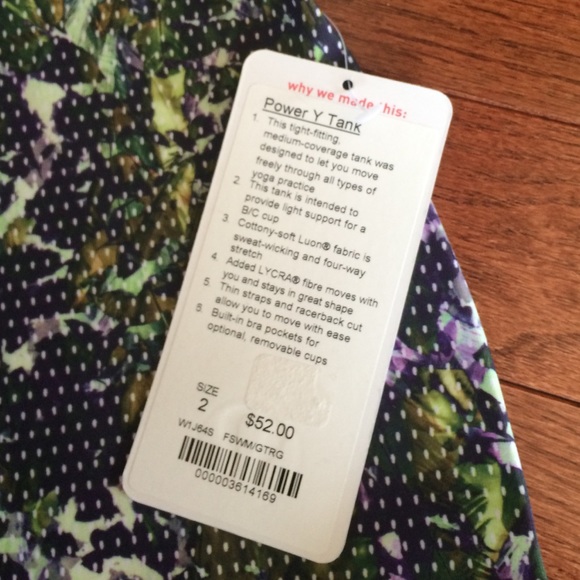 lululemon athletica Tops - NWT Lululemon power y tank lululemon athletica Tops - NWT Lululemon power y tank