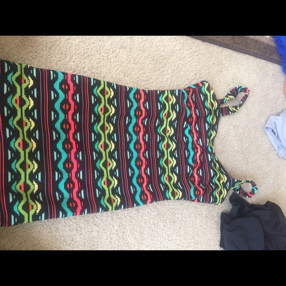 H&M bodycon print dress