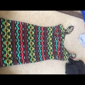 H&M bodycon print dress