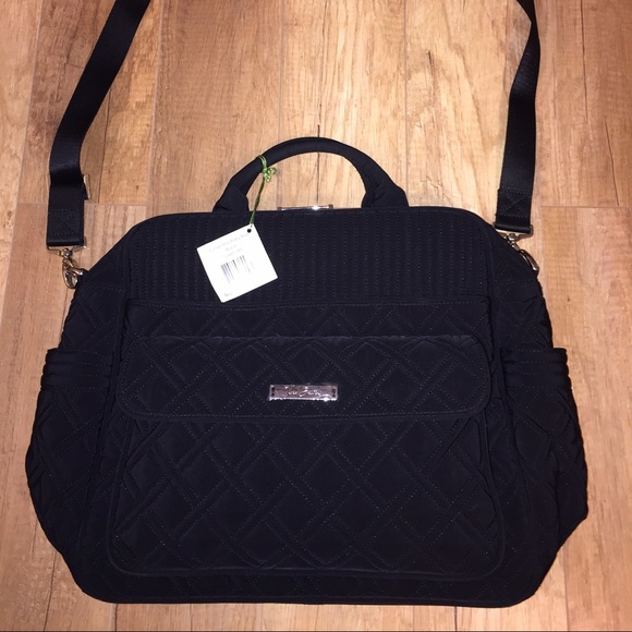 New with tags black Vera Bradley diaper bag